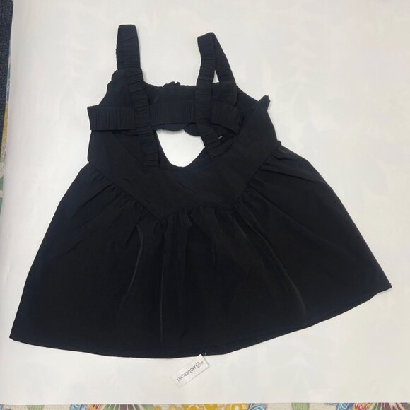 Anotherchill Black Workout Mini Dress Built-In Bra and Shorts Women Size Small - Picture 7 of 8